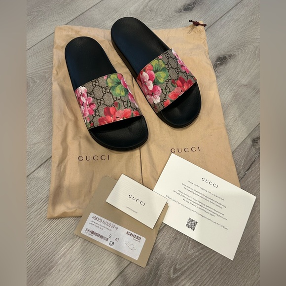 Gucci Shoes Gucci Floral Slides Poshmark